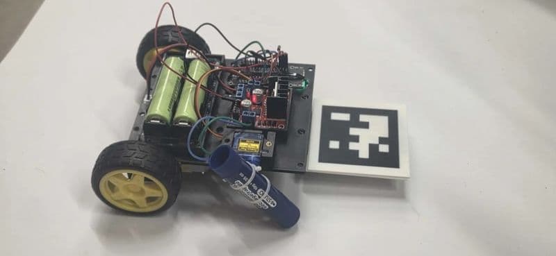 SketchBot V2: AprilTag tracking and 18650 power — ClubHacks 2026 finalist