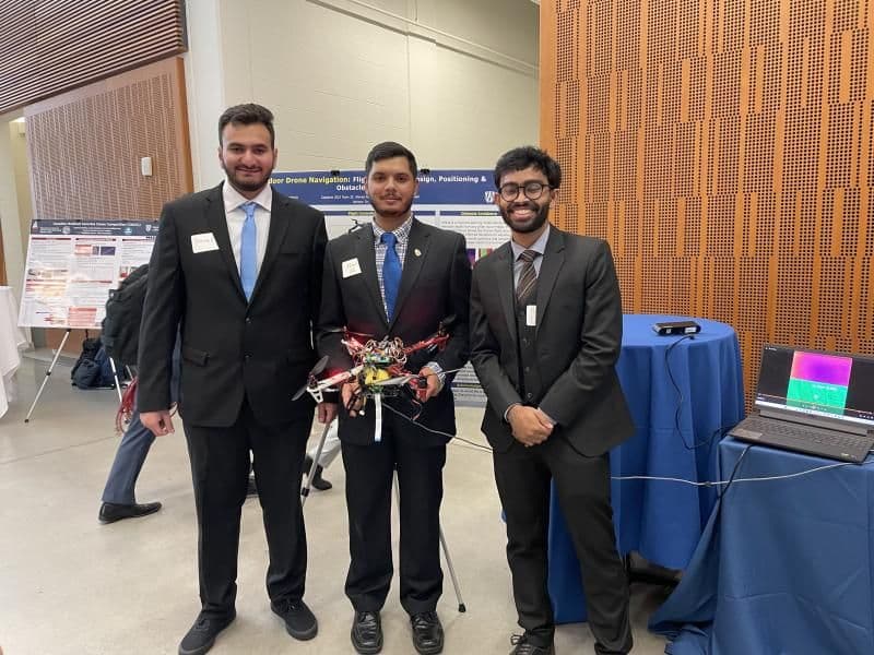 The autonomous drone on presentation day