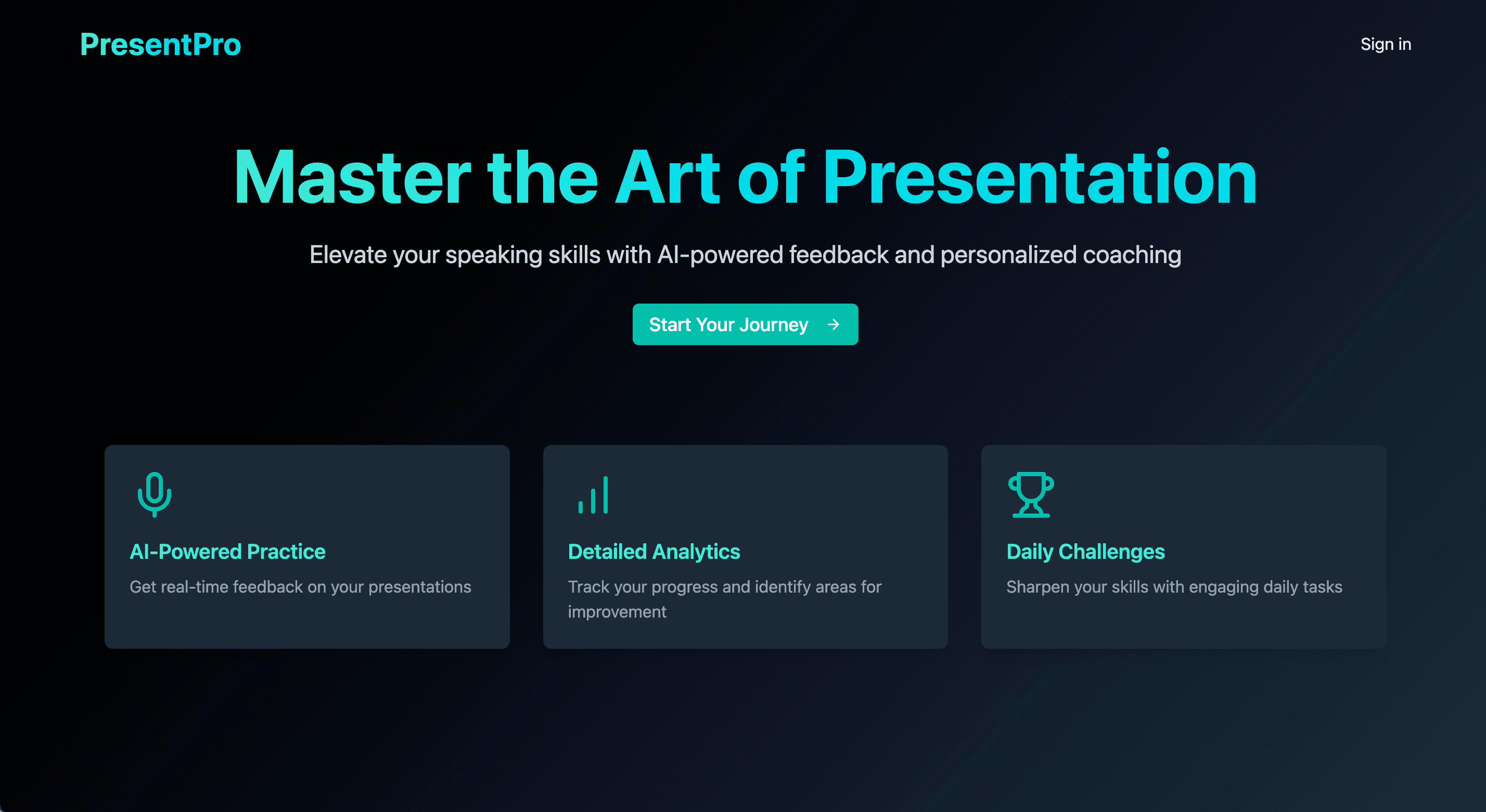 Web app dashboard