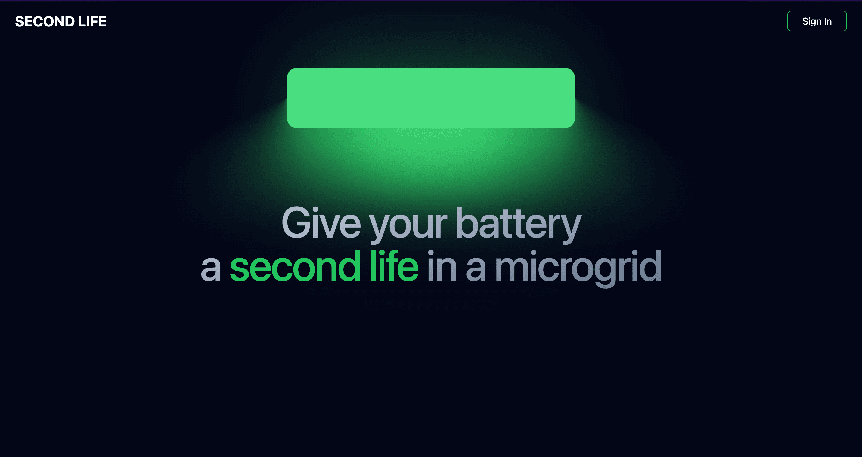 Second Life landing page